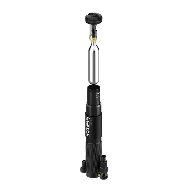 Lezyne CNC Tubeless Drive HV Mini Pump in Black-2